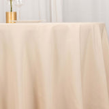 54"x54" Beige Premium Polyester Square Tablecloth - 220GSM