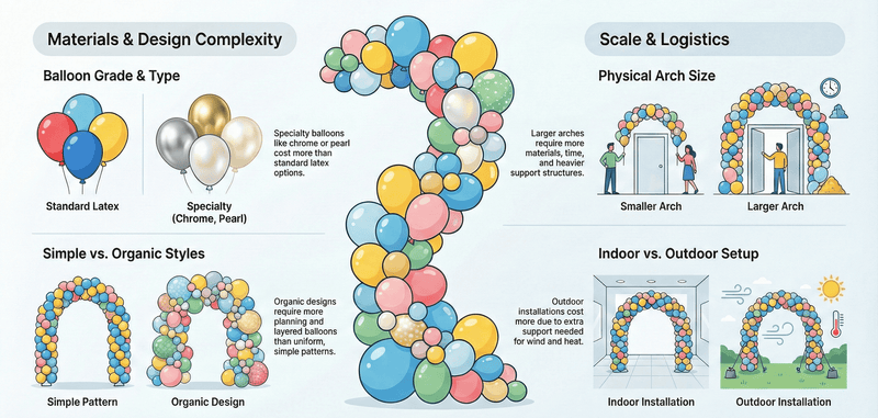 Factors Affecting Balloon Arch Pricing