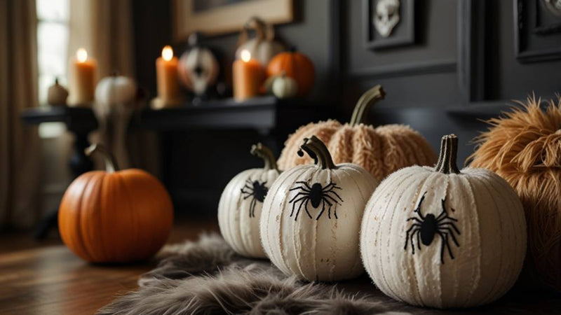 fall living room decor- spooky