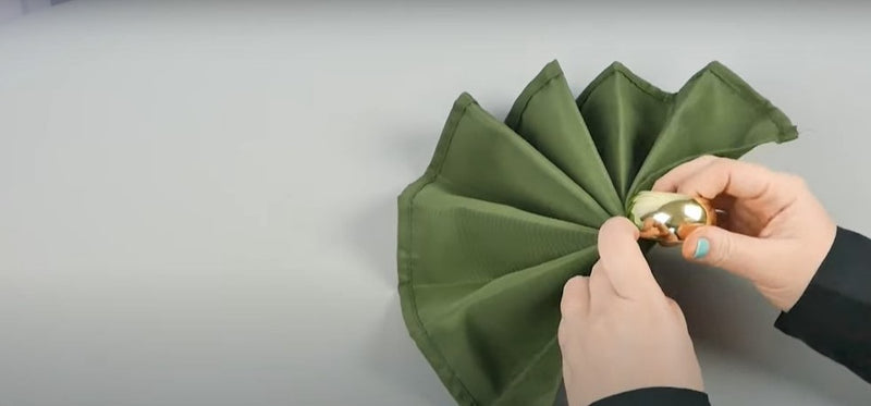 Napkin Folds for Wedding Receptions - fan napkins