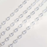 16inch Clear Faux Pearl Beaded Chiavari Chair Back Garland Sash#whtbkgd