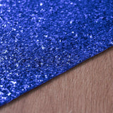 6 Pack | Royal Blue Sparkle Placemats, Non Slip Decorative Rectangle Glitter Table Mat