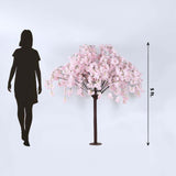 Blush Artificial Cherry Blossom Wishing Tree 5ft Silk Sakura Flowers Fake Tree Wedding Decor