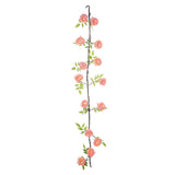 6ft | Blush/Rose Gold Artificial Silk Peony Hanging Flower Garland, Faux Vine