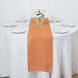 14x108Inch Orange Boho Chic Rustic Faux Burlap Cloth Table Runner