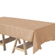 60"x102" Natural Rectangular Tablecloth, Linen Table Cloth With Slubby Textured, Wrinkle Resistant