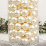 120 Pack | 20mm Glossy Ivory Faux Craft Pearl Beads & Vase Filler