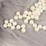 120 Pack | 20mm Glossy Ivory Faux Craft Pearl Beads & Vase Filler