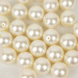 120 Pack | 20mm Glossy Ivory Faux Craft Pearl Beads & Vase Filler