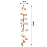 6ft | Blush/Rose Gold Artificial Silk Peony Hanging Flower Garland, Faux Vine