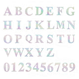 4 Pack - 5" Iridescent Alphabet Stickers Banner, Customizable Stick on Letters - C