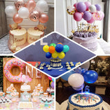 11 Pcs | Balloon Garland Cloud Cake Topper, Mini Cake Decorations - Blush, Pink & White