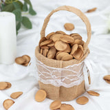 400 Pack | Matte Gold Life-Like Flower Petals, Silk Rose Petal Round Table Confetti