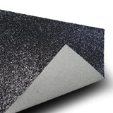 6 Pack | Black Sparkle Placemats, Non Slip Decorative Rectangle Glitter Table Mat