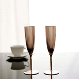 6 Pack | Blush/Rose Gold 5oz Plastic Champagne Flutes Disposable Glasses For Champagne