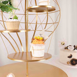 19inch Gold 4-Tier Hot Air Balloon Metal Cupcake Dessert Display Stand