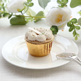 50 Pack Metallic Gold Foil Baking Cake Cups, 3oz Dessert Muffin Cupcake Liners