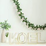 8" Tall | Gold Wedding Centerpiece | Freestanding 3D Decorative Wire Letter | E