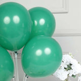 25 Pack | 12Inch Matte Pastel Hunter Emerald Green Helium/Air Latex Party Balloons