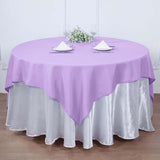 54"x54" Lavender Lilac Square Polyester Table Overlay