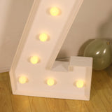 4ft White Large Marquee Light Up Number Z Mosaic Balloon Frame Pre-Cut Foam Board 10 Warm White