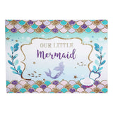 5ftx7ft "Our Little Mermaid" Print Vinyl Photography Booth Backdrop#whtbkgd