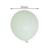 10 Pack | 18inch Matte Pastel Mint Helium or Air Latex Party Balloons