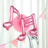 6 Pack | Rose Gold Single & Double Music Note Mylar Foil Balloons