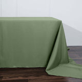 90"x156"  Olive Green Polyester Rectangular Tablecloth