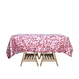 72 inch x 72 inch Pink Premium Big Payette Sequin Overlay