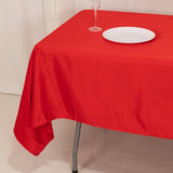 60"x102" Red Lamour Satin Rectangle Tablecloth