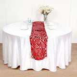 13x108 inch Red Big Payette Sequin Table Runner