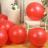 10 Pack Red Biodegradable Balloons, 18" Thickened Extra Strong Eco-friendly Latex Helium Party