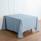 Dusty Blue Polyester Square Tablecloth 90x90 Inch