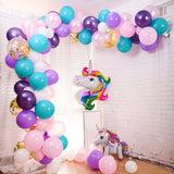 108 Pack | Turquoise, Purple and Pink Unicorn DIY Balloon Garland Arch Kit