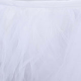 14FT | 4 Layer Tulle Tutu Pleated Table Skirts#whtbkgd