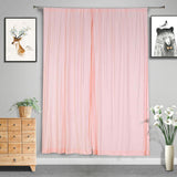 2 Pack Blush Scuba Polyester Curtain Panel Durable Flame Resistant Backdrops Wrinkle Free