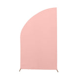 8ft Dusty Rose Spandex Fitted Wedding Arch Cover For Half Moon Top Chiara Backdrop Stand