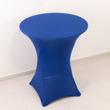 Royal Blue Highboy Spandex Cocktail Table Cover, Fitted Stretch Tablecloth