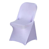 Lavender Lilac Spandex Stretch Fitted Folding Slip On Chair Cover - 160 GSM