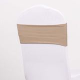 5 Pack | Nude Spandex Stretch Chair Sashes | 5x12inch