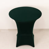 Hunter Emerald Green Highboy Spandex Cocktail Table Cover, Fitted Stretch Tablecloth