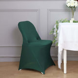 Hunter Emerald Green Spandex Stretch Fitted Folding Slip On Chair Cover 160 GSM