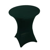 Hunter Emerald Green Highboy Spandex Cocktail Table Cover, Fitted Stretch Tablecloth