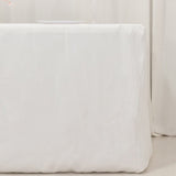 White Fitted Premium Polyester Rectangle Tablecloth 6ft Table Cover