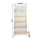 5ft Silver Mirror Finish 5-Tier 40 Champagne Glass Holder Wall Stand, Foam Board Wine Glass Standing