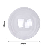 24inch Clear Fully Transparent Durable PVC Helium or Air Bubble Balloon