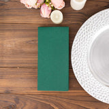 20 Pack | Hunter Emerald Green Soft Linen-Feel Airlaid Paper Dinner Napkins