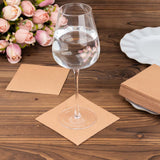 20 Pack Terracotta (Rust) Soft Linen-Feel Airlaid Paper Cocktail Napkins