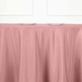 108" Dusty Rose Polyester Round Tablecloth